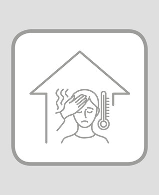 if symptoms of disease occur, do not leave your home