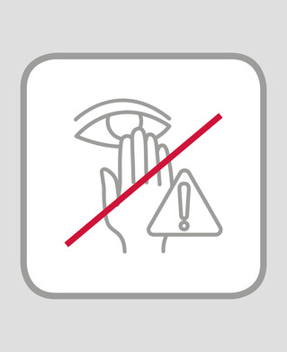 avoid to touch in the face with uncleaned hands